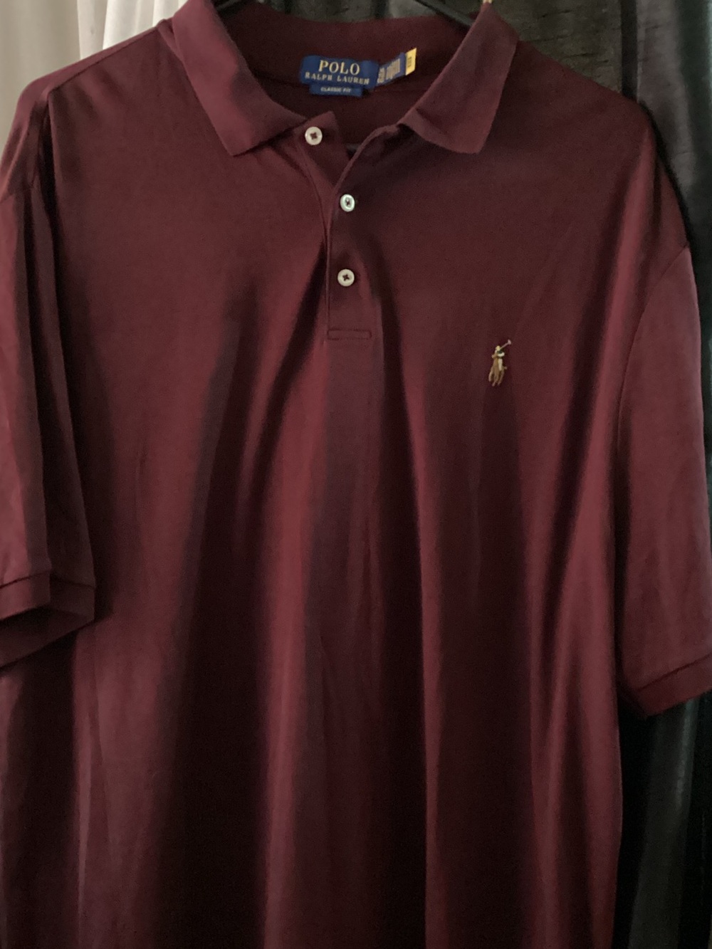 Polo by Ralph Lauren Men's Maroon Short-Sleeve Polo